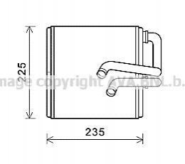 Радиатор печки AVA COOLING DN6410