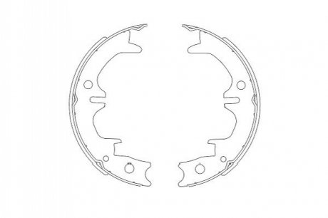 К-т торм. колодок ст. тормоза re to av ca KAVO KBS9911