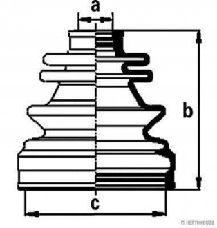 Комплект пыльников резиновых JAKOPARTS J2869000