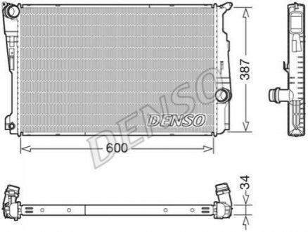 Основной радиатор (двигателя) DENSO DRM05006