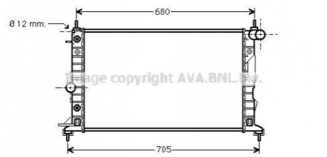 Радиатор Mondeo 96-2000 AVA COOLING OL2324