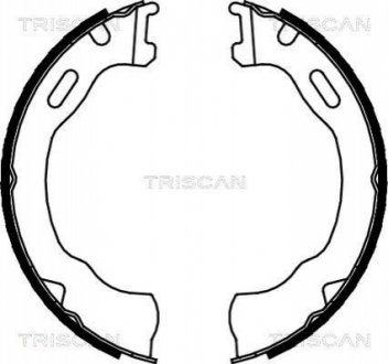 Комплект гальмівних колодок, Стоянкове гальмо TRISCAN 810080007