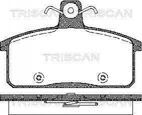 Колодки тормозные 1 TRISCAN 811069012