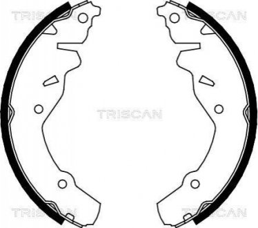 Комплект гальмівних колодок TRISCAN 810080002