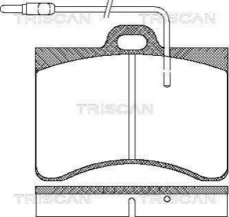 Колодки тормозные 1 TRISCAN 811038782