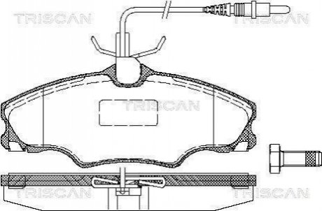 Колодки тормозные 1 TRISCAN 811028002