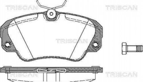 Колодки тормозные 1 TRISCAN 811024005 (фото 1)