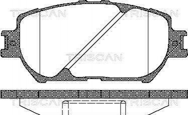 Колодки тормозные 1 TRISCAN 811013056