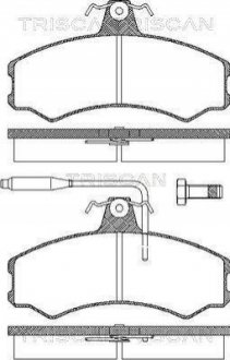 Колодки тормозные 1 TRISCAN 811010792