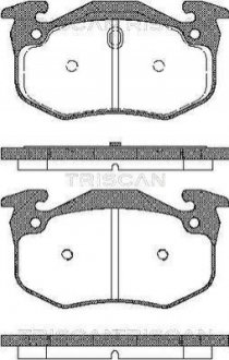 Колодки гальмівні задні TRISCAN 811025001