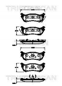 Колодки тормозные 1 TRISCAN 811023033