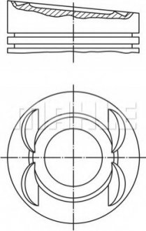 ПОРШЕНЬ ДВИГУНА MAHLE / KNECHT 028 03 12