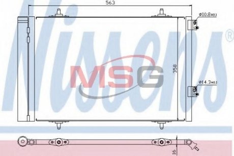 Конденсатор кондиционера NISSENS 940189