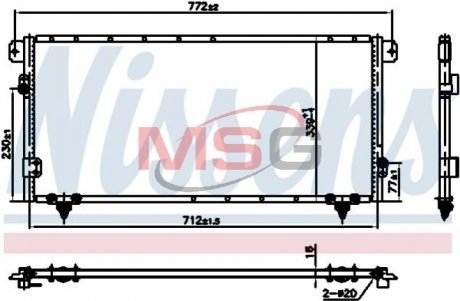 Конденсатор кондиционер NISSENS 940838