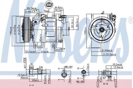 Компрессор кондиционер NISSENS 890293