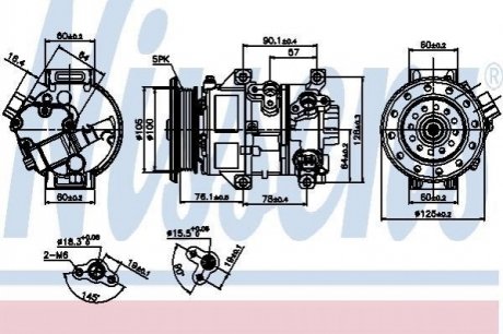 Компрессор кондиционер NISSENS 89309