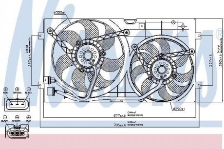 Вентилятор радиатора NISSENS 85250