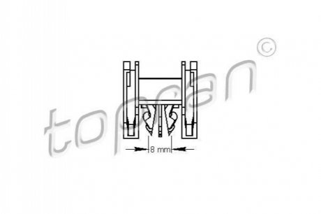 Клипсы обивки TOPRAN / HANS PRIES 111 490