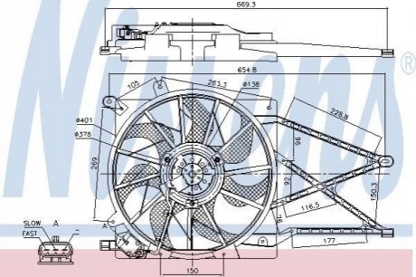 ВЕНТИЛЯТОР NISSENS 85179