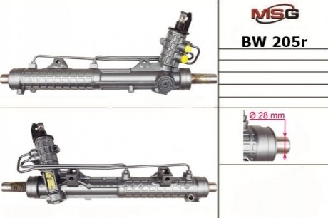 Рулевая рейка с ГУР восстановленная BMW 3 E-46 1998-2005 ZF MSG BW205R