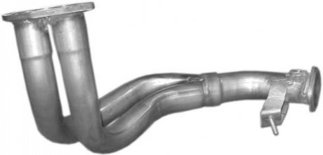 Труба глушитель приёмная для Opel Calibra 2.0i-16V 94-07/97. Vectra A Hatchback 2.0i-16V 94-0 POLMOSTROW 17331