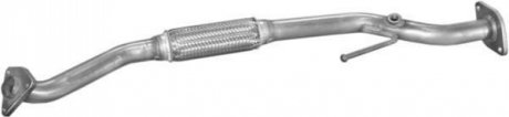 Труба глушитель средняя для Nissan Almera 2.2Td TD 01-03 POLMOSTROW 15.367 (фото 1)