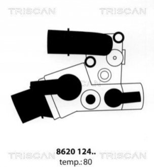 Термостат, охлаждающая жидкость TRISCAN 8620 12480 (фото 1)