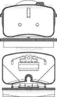 Колодки тормозные 1 TRISCAN 811029003