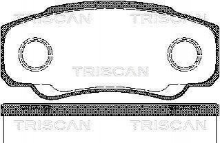 Колодки тормозные 1 TRISCAN 811010533 (фото 1)