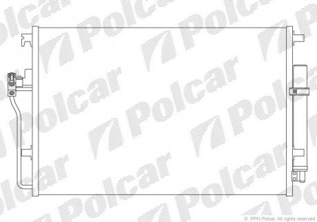 Радиаторы кондиционера Polcar '5065K8C1S' (фото 1)