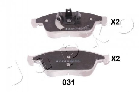 КОЛОДКИ ТОРМОЗНЫЕ ДИСКОВЫЕ (КОМПЛЕКТ 4 ШТ.) JAPKO 50031
