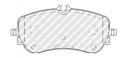 Комплект тормозных колодок задн MAN TGE VW AMAROK CRAFTER GRAND CALIFORNIA CAMPER 2.0-Electric 09.1 FERODO FVR5068 (фото 1)