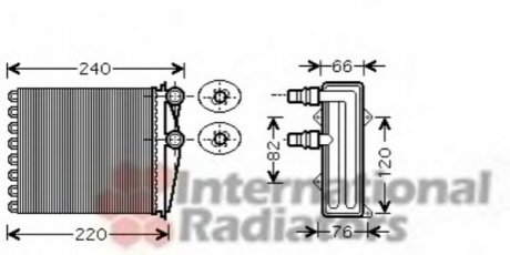 Теплообменник, отопление салона Van Wezel 43006380 (фото 1)
