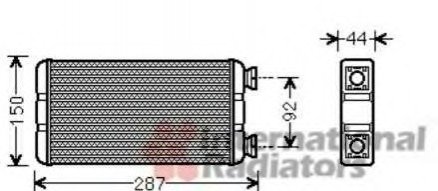 Теплообменник, отопление салона Van Wezel 43006457 (фото 1)
