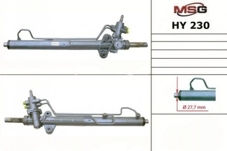 Рулевая рейка с ГУР новая HYUNDAI H-1 / STAREX 04-07 MSG HY 230 (фото 1)