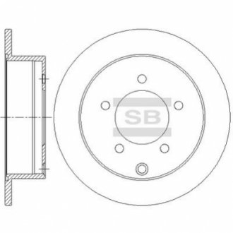 Диск гальмівний Hi-Q (SANGSIN) SD4333