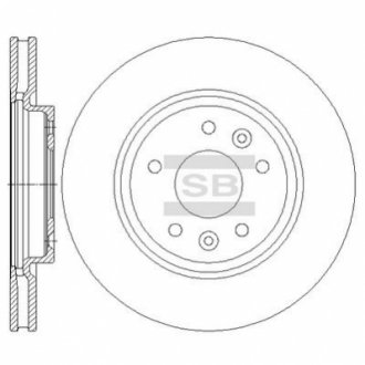 Диск гальмівний Hi-Q (SANGSIN) SD4251