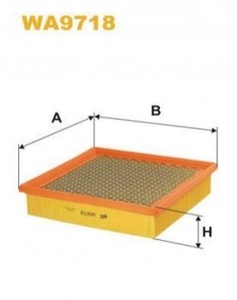 Фільтр повітря WIX FILTERS WA9718