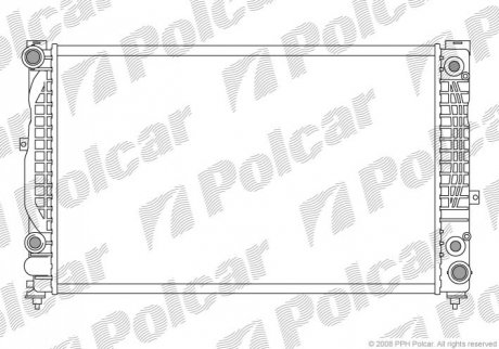 Радиатор АКПП FORD COUGAR 98-99 MONDEO 2.5I 24V 95-97 4G32 Polcar 132408A6