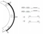 Комплект тормозных колодок, стояночная тормозная система HELLA 8DA 355 050-431 (фото 1)