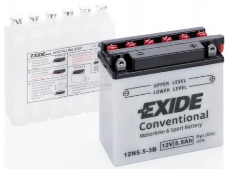 Акумуляторна батарея мото EXIDE 12N5,5-3B