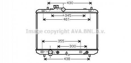 Радиатор двигателя AVA COOLING SZ2098