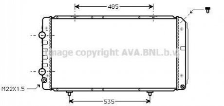 Радіатор, Система охолодження двигуна AVA COOLING PEA2146