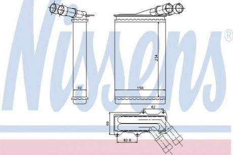 Радиатор печки NISSENS 71146