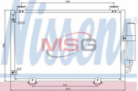 Конденсер кондиціонера NISSENS 94581