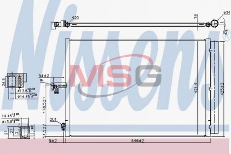 Конденсатор кондиционер NISSENS 940412