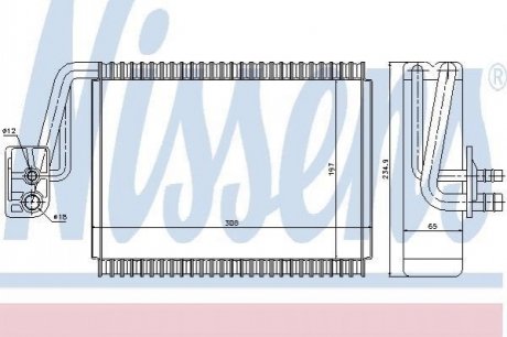 Випарювач кондиціонера NISSENS 92174