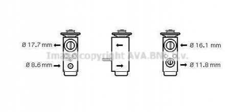 Клапан расширительный системы кондиционирования | Vectra - C * 04/02- AVA COOLING OL1352