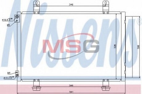 Конденсатор, кондиционер NISSENS 940079