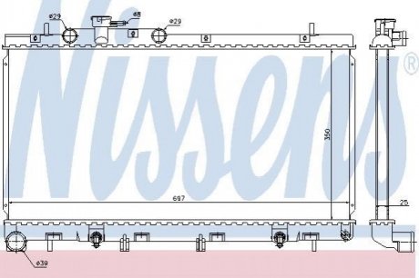 Радиатор. NISSENS 67729